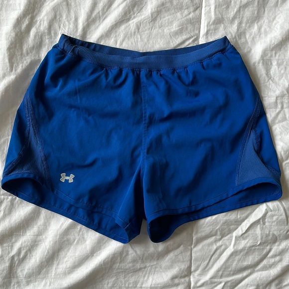 Under Armour Pants - Under Armour Blue Athletic Shorts, lightly worn